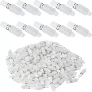 JJHXSM 100PCS 화이트 팬 쿨러 플라스틱 스프링 리벳 패스너 22mm 길이 히트싱크 푸시 마운팅 나사