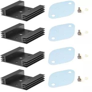 이지카고 4팩 to-3 히트싱크 절연체/장착 키트 스크류+워셔+부싱+절연체 MOSFET 트랜지스터 전압 조절기용
