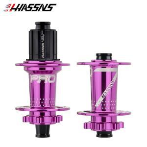 HASSNS PRO7 자전거 허브 J-Bend 스포크 THRU 액슬, 시마노 산악 프리허브용 밀폐 베어링, 24 홀, 32 12X14