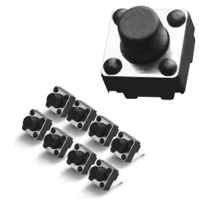 GuuYebe 20PCS 촉각 스위치 아두이노 버튼 마이크로 푸시 TS-DO16 브레드보드 PCB 전자 회로 기판용 SPST