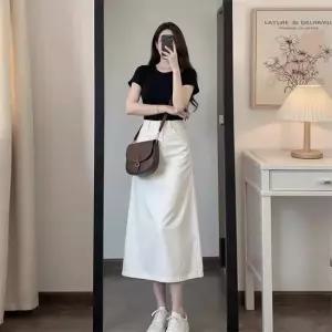 [아리엘스타일]H라인 데일리무드 롱스커트 타니야스커트