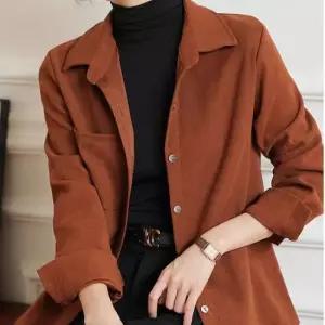 골덴남방 가을 데일리 갈색 셔츠 여성 골덴 모던룩 레이어드룩
