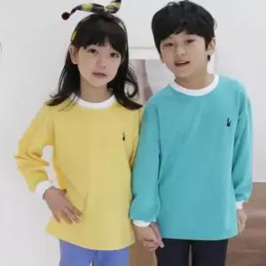여아맨투맨 어린이 화사한 기본 티셔츠 봄소풍 데일리 코디