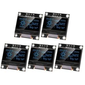 YELUFT 5개 사전 판매 96인치 I2C IIC OLED 디스플레이 모듈 12864 128x64 픽셀 SSD1306 드라이버 자율 발광 보드 아두이노 라스베리 파이 ESP32 블루 보호 케이스 포함