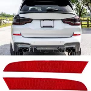2018-2021 X3 G01 M 스포츠용 BMW 리어 범퍼 리플렉터 좌우 레드 마커 라이트 렌즈 트림 63147857003