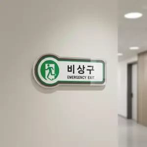 나비쌤 비상구 안전표지 EXIT표지판