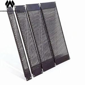 MW 오디오 19인치 랙 마운트 통풍 패널 1U 2U 3U 4U 캐비닛 냉각용 금속 메쉬 그릴