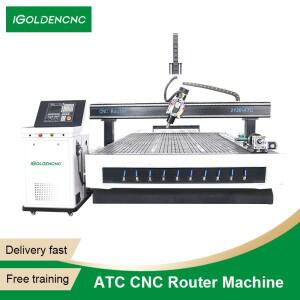 5축 CNC 목공 라우터 머신 (MDF, 합판, 원목 가구 캐비닛 가공용, 자동 공구 교환 시스템 탑재)