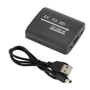 HD 1080P AV-HDMI 호환 어댑터 복합 변환기(N64 Wii호환 플스호환/2/3 xbox호환 One SNES용)
