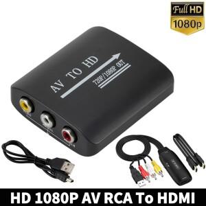 USB 케이블이있는 HDMI 호환 변환기에 1080P HD AV 비디오 박스 지원 N64 Wii호환 플스호환/2/3 xbox호환 O