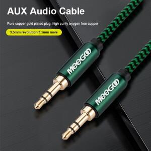 로코렌 오디오 케이블 3.5mm 잭 남성-남성 AUX (휴대폰 핸드폰  헤드폰  자동차  MP3 스피커  컴퓨터용) 와