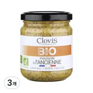 클로비스 유기농 홀그레인 머스타드 200G, 3개, 200ml