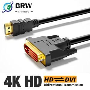 HDMI 호환 DVI 케이블 남성 24+1 어댑터 금도금 4K 1080P HDTV 프로젝터 플스호환 4 플스호환/3 TV 박스용