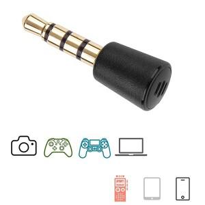 마이크 3.5mm 오디오 금속 플러그 휴대용 녹음 게임 패드 플스호환 노트북 휴대폰 용 라이브 방송