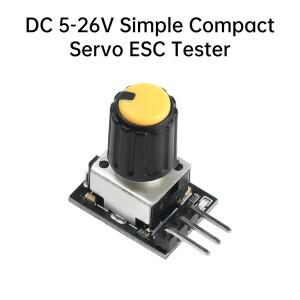 DC 5-26V 심플 소형 서보 전동 속도 테스터 DIY 브러시리스 팬 에어로모델 컨트롤러 PWM 조절기