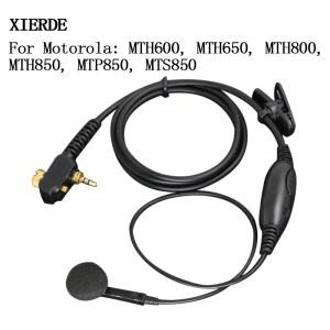 XIERDE 모토로라호환 1 핀 마이크 헤드셋  MTP850 라디오 인이어 이어피스 이어플러그