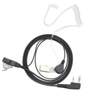 마이크 2 핀 Acoustictube Forkenwood호환 Tyt UV-5R과 함께 Walkie 이어 피스