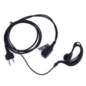MIDLAND 워키 토키 G6/G7/G8/G9 GXT550 LXT80  CB 라디오 용 2 핀 PTT 이어 후크 마이크