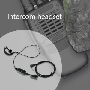 1핀 2.5mm 무전기 유선 이어폰 싱글 마이크 포함 라펠 클립 교체 부품 HYT TC310/TC320/TC1688용