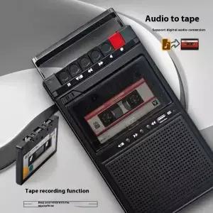 휴대용 USB-카세트 테이프 녹음기 데크 내장 마이크 블루투스 스피커 다기능 플레이어