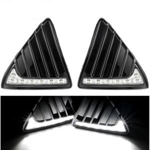 포드 포커스 3 MK3 2012 2013 2014 DRL 주간 주행등 12V LED 데이라이트 안개등 방수 디밍 스타일 릴레이
