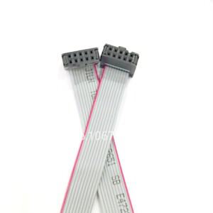 2.54MM 피치 FC-10PIN 2x5P 10/20/30/40/50/60CM/1M JTAG ISP 다운로드 케이블 DC3 IDC 박스 헤더용 회색