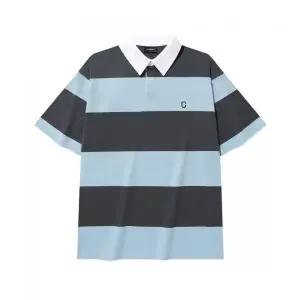 커버낫 COVERNAT C 로고 럭비 카라 티셔츠 Charcoal CO2502ST07CH 486919
