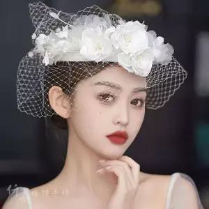 웨딩모자 신부 모자 면사포 베일 셀프웨딩모자