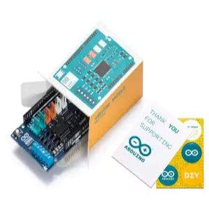 아두이노 모터 실드 REV3 A000079 - 제어 DC 4개 스테퍼 2개 1.2A 통합 전원 공급 장치 로봇 및 자동화
