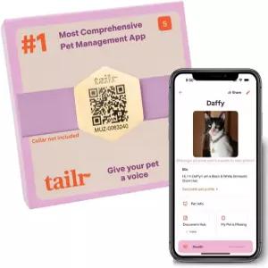 슬라이드온 반려동물 ID QR 코드 태그 금색 내구성 조용한 반려견 고양이 소형 기록 관리자 및 문서 허브가