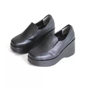 앵클부츠 여성 통굽 7cm 양스판 앵클 블랙 삭스 통굽힐 스판 여성케주얼화 키높이신발