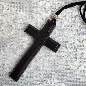 십자가 목걸이 나무 목걸이 수공예 펜던트 패션 액세서리 인테리어 열쇠고리 나무조각