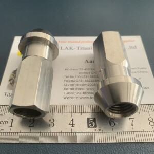 LAK-티타늄 M12x1.5 휠 허브 너트 hex17 총 길이48mm Gr5