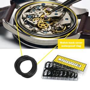 시계 백 케이스 고무 방수 O-링 가스켓 수리 도구 제조 업체 두께 0.5Mm/0.6Mm 200피스