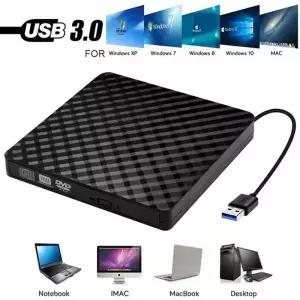 새로운 USB 3.0 외장 DVD 버너 라이터 휴대용 CD RW 광학 드라이브 윈도우10/8/7 노트북 데스크탑용