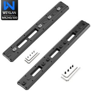 Mlok 아르카 레일 도브테일 삼각대 마운트 퀵 릴리즈 플레이트 피카티니 연장형 WEYLLAN MK240/MK300