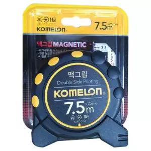 코메론 맥그립 자석줄자(7.5M) KMC-32D 양면눈금 고정 측정도구