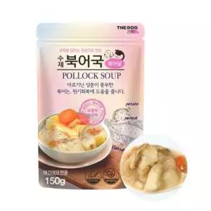 강아지수분보충 더독 반려동물 수제 북어국 반려견 영양 화식 150g
