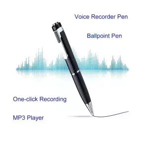 휴대용 디지털 음성 녹음기 펜 미니 USB MP3 플레이어 (강의 회의 수업용) 32GB 메모리