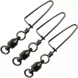 쉬운 캐치 10 30팩 고강도 낚시 공 베어링 회전 코스트락 스냅 소금물 강력 용접 링-18Lb 100 구리