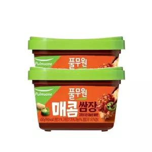 매콤 쌈장 풀무원 가을식재료 찌개 볶음 조리 나물 감칠맛 양념 450g 2개