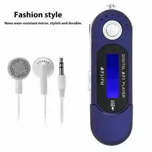 휴대용 음악 MP3 USB 플레이어 LCD 화면 음성 메모리 카드 블랙 블루 화이트