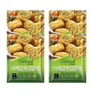 쉐푸드 야채잡채 김말이 튀김 400g 4개