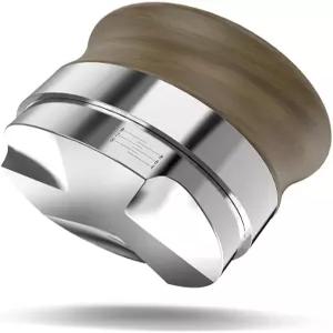 교나노 53mm 커피 유통업체 에스프레소 도구 호두나무 손잡이가 있는 조절 가능한 깊이 탬퍼 레벨러 브레빌