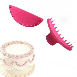 QLYMTZ 케이크 아치 가이드 도구, 편리한 위한 러플 장식 스텐실, 케이크용 AKE 15.2-25.4CM(6-10인치) 모양 만들기를