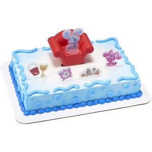DECOSET BLUE'S CLUES & YOU 케이크 토퍼, 있는 장식 친구들이 6피스 세트, 생일 파란색과 만들기 사랑스러운