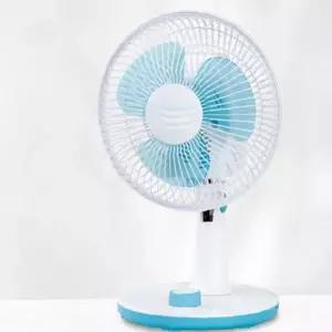 회전식 날개 책상 선풍기 유선타입 실내 냉방 가정용 사무실용 화이트 블루 컬러