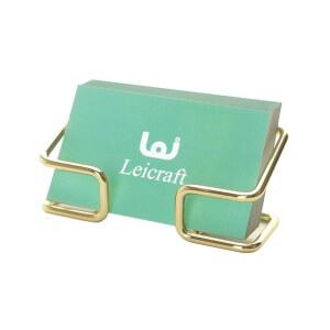 책상용 Leicraft 명함 홀더, 귀여운 금속 카드 정리함 및 남녀용 사무용 책상 액세서리(황금)