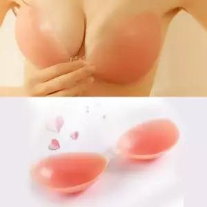 앞후크 누드브라 실리콘 누디 오프숄더 끈없는 접착 수영복 (8353020A)