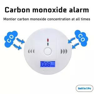 경광등 비상등 싸이키 일산화탄소 감지기 UL2034 인증 고감도 센서 LCD 디스플레이 85dB 알람 AA 배터리 구
